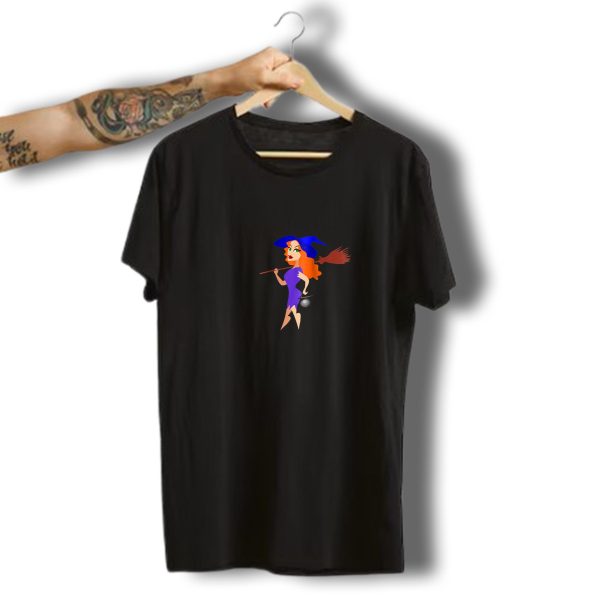 You Say Witch Like Its A Bad Thing Funny Witch Halloween Costumes Broom Stick T Shirt t shirt 1