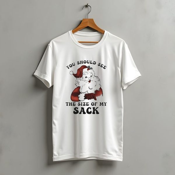 You Should See The Size Of My Sack Santa Christmas T Shirt t shirt 1