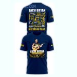 Zach Bryan X Michigan Wolverines Tour 2025 All Over Print T Shirt