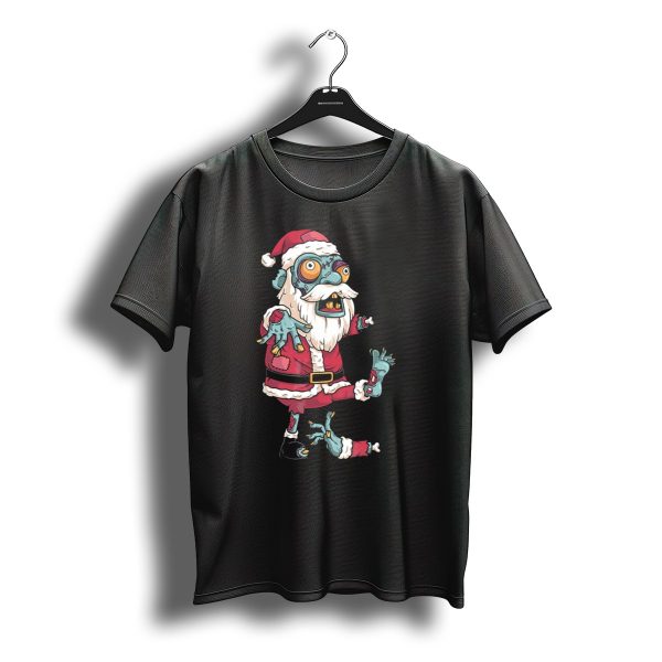 Zombie Christmas Santa Claus Funny Carto Character In Santa Suit T Shirt t shirt 1