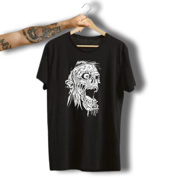 Zombie Halloween Horror Costume Top Creepy Skull T Shirt t shirt 1
