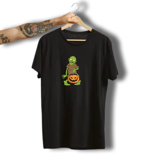 Zombie Pumpkin Halloween Apocalypse Trick Or Treat Horror T Shirt t shirt 1