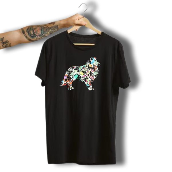 Zombie Sheltie Skull Halloween Funny T Shirt t shirt 1