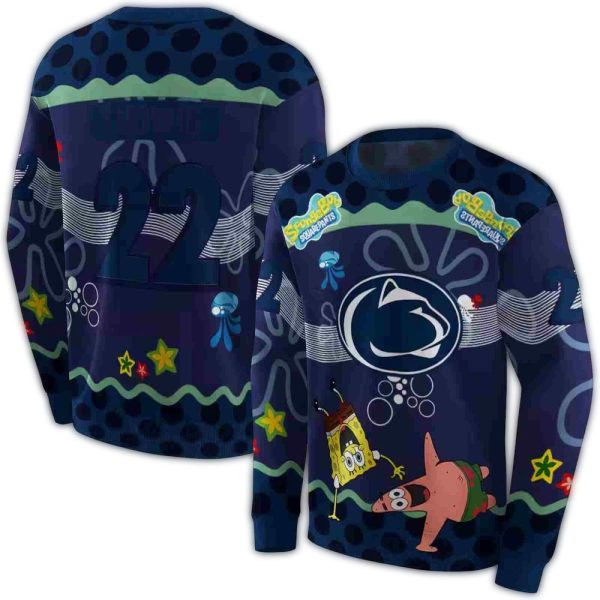 custom penn state nittany lions spongebob patrick star blue 1