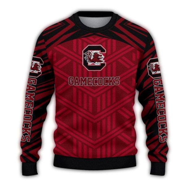 custom south carolina gamecocks chevron pattern garnet sweater best selling