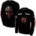 Personalized South Carolina Gamecocks Punisher Skull All-Over Print Sweatshirt