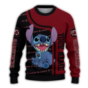 Personalized South Carolina Gamecocks Stitch Ugly Sweater