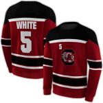 Personalized South Carolina Gamecocks Striped Pattern Garnet All-Over Print Sweatshirt