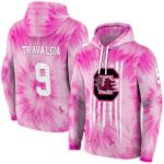 Personalized South Carolina Gamecocks Cancer Support Pink All-Over Print Hoodie