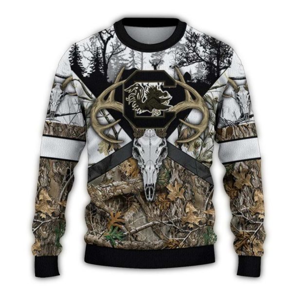 customized south carolina gamecocks deer antlers sweater best selling