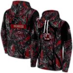 Personalized South Carolina Gamecocks Hunting Theme Garnet All-Over Print Hoodie