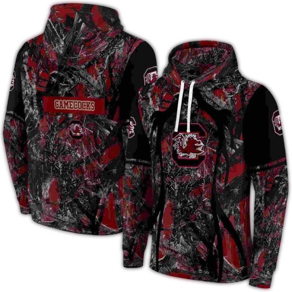 customized south carolina gamecocks hunting theme garnet black hoodie fashion forward