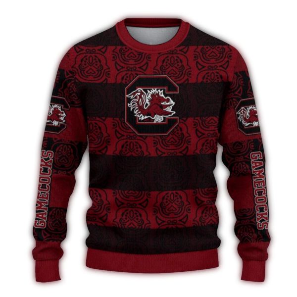 personalized-south-carolina-gamecocks-bulldog-motif-sweater-best-selling personalized south carolina gamecocks bulldog motif sweater best selling