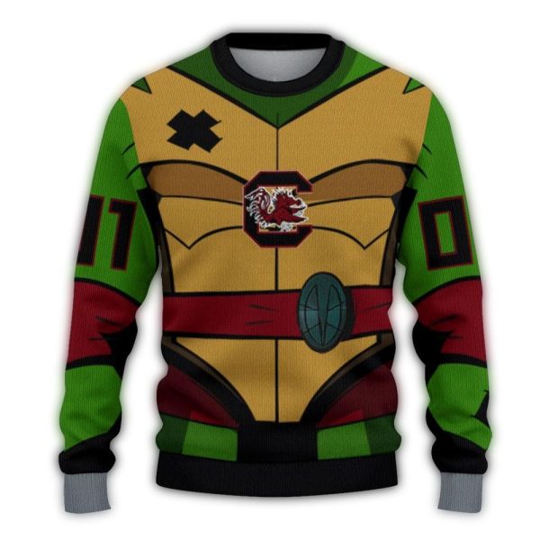 personalized-south-carolina-gamecocks-ninja-turtle-sweater-best-selling personalized south carolina gamecocks ninja turtle sweater best selling