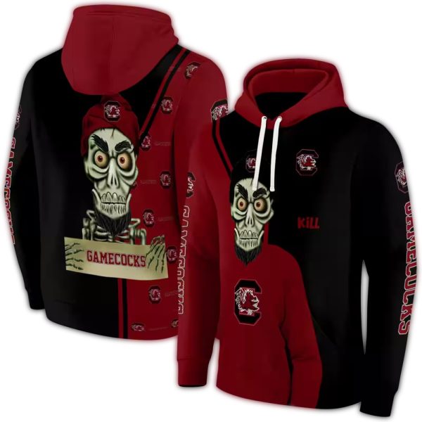 south carolina gamecocks achmed skull garnet hoodie fashion forward 1