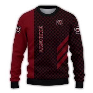 South Carolina Gamecocks Circles Mesh Garnet Ugly Sweater