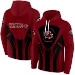 South Carolina Gamecocks Concentric Lines All-Over Print Hoodie