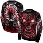 South Carolina Gamecocks Demonic Skull All-Over Print Sweatshirt