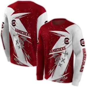 South Carolina Gamecocks Dynamic Slash All-Over Print Sweatshirt