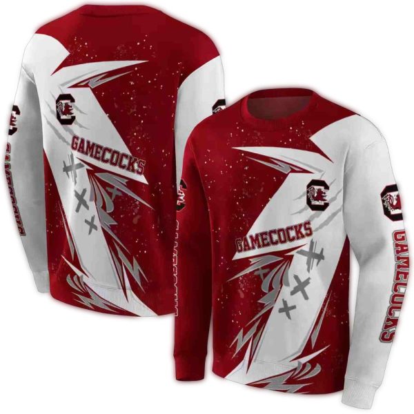 south-carolina-gamecocks-dynamic-slash-garnet-white-hoodie-premium-grade south carolina gamecocks dynamic slash garnet white hoodie premium grade