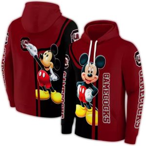 South Carolina Gamecocks Mickey Mouse All-Over Print Hoodie