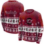 South Carolina Gamecocks Motif Garnet All-Over Print Sweatshirt