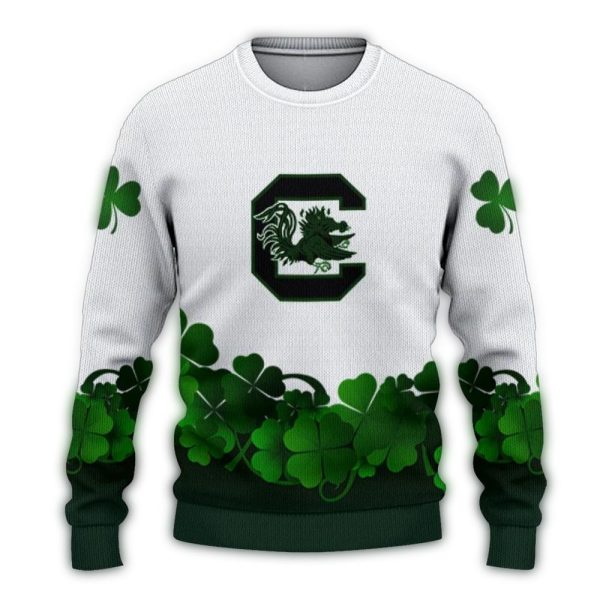 south carolina gamecocks st patrick white sweater best selling