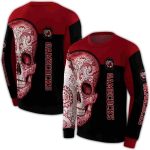 South Carolina Gamecocks Sugar Skull All-Over Print Sweatshirt