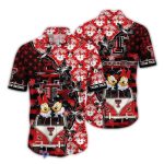 Texas Tech Red Raiders Mickey Mouse And Minnie Mouse Camping Tropical Hawaiian Shirt