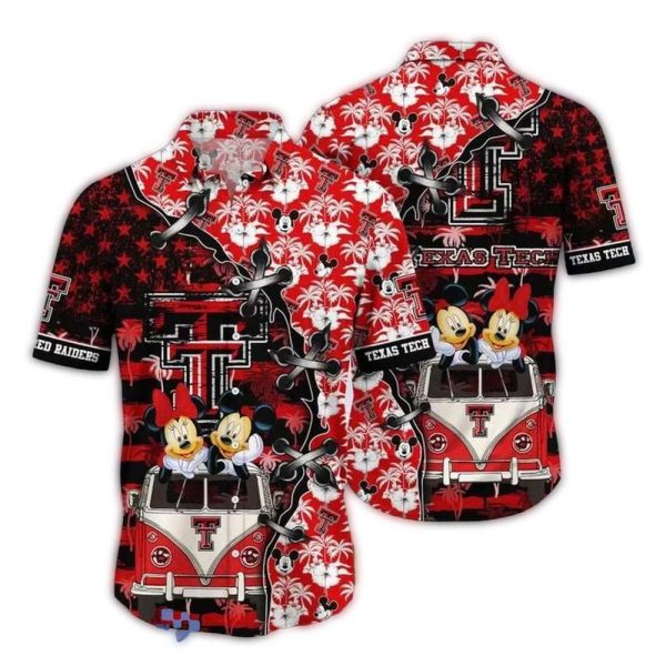 texas tech red raiders mickey mouse hawaiian shirt 1